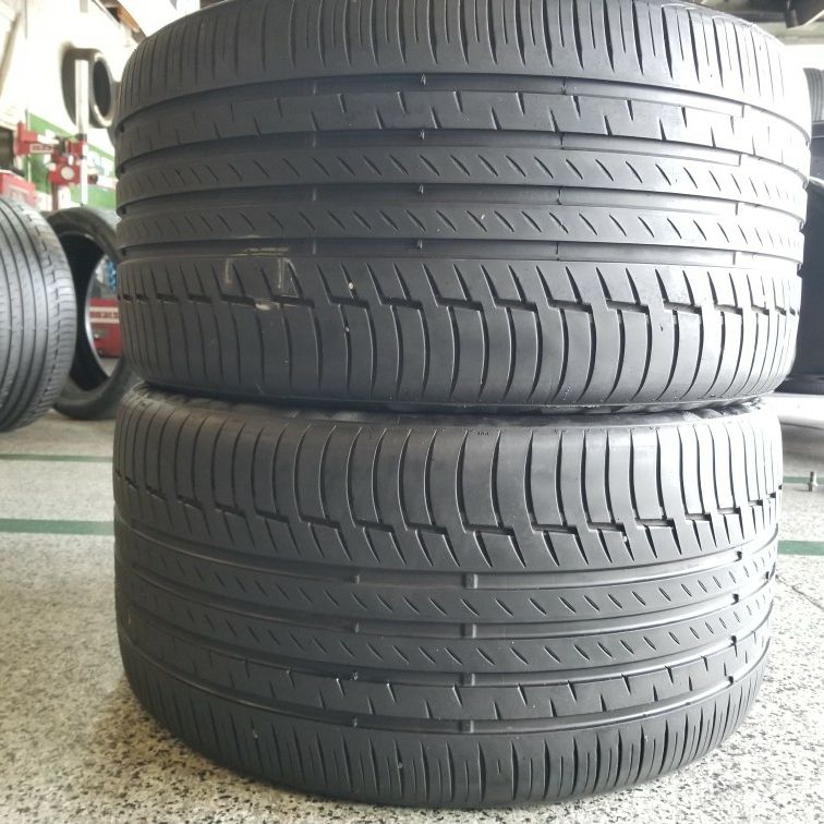 2 Used 315/30R22 Continental Tires 315 30 22 