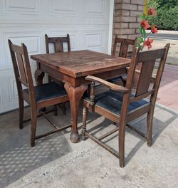 Vintage Dining Table & 4 Chairs