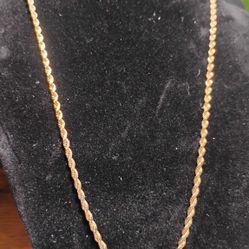 14 Karat Gold Chunky Rope Chain