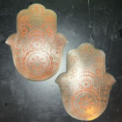 🪬 Brass Hamsa Pair 🪬 