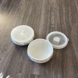 Set Of 2 Bowls With Lids