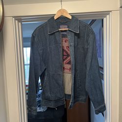 VTG Pendleton High Grade Western Wear Denim Wool Jacket Sz.L