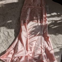 MISSACC Satin Pink Formal Gown – New w/ Tags
