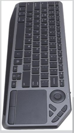 Wireless RGB Touch Keyboard, 78 Keys Ultra Slim QWERTY Touchpad BT/USB/2.4G with Wrist Rest Support Multiple Devices 7 Color Backlight Multi Gesture T