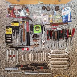 Assorted Tools, Toolbox, Wrenches, and more. Make an Offer?