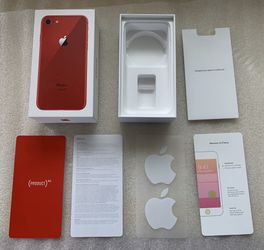Apple iPhone 8 256gb Product Red MRRW2LL/A Verizon box/documentation/stickers, no iPhone/cables