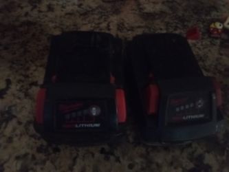 Milwaukee Batteries 3a, 5a