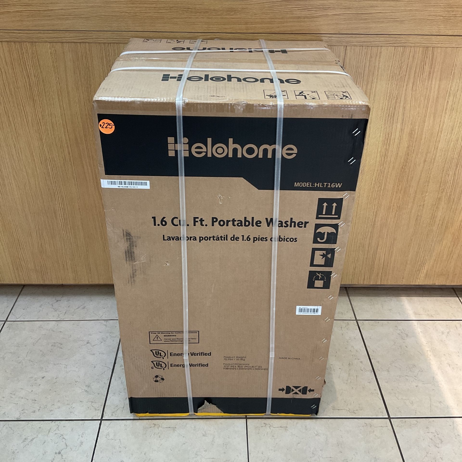 HELOHOME HLT16W 1.6 Cu. Ft. PORTABLE WASHER.