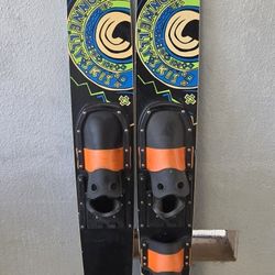 Vintage 90s Connelly Rascals Kids Water Skis 58.5" Made In USA