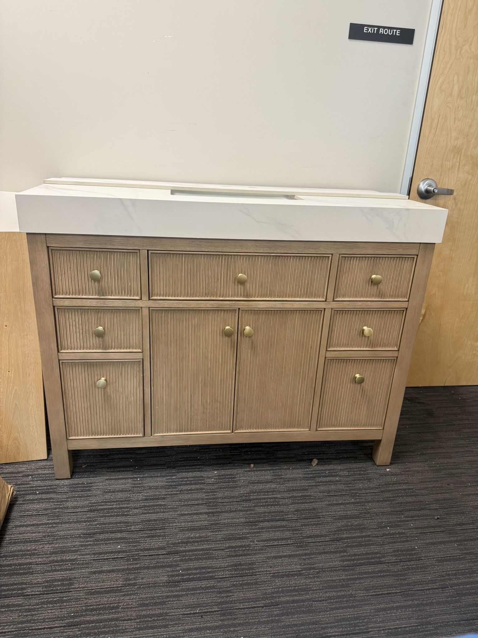 48” Bathroom Vanity In Wood Color