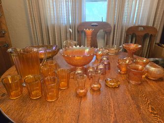 Vintage 26 piece Carnival Glass Collection