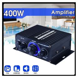 400W 12V 2 Channel Car Home Audio Power Amplifier Equalizer