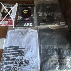 Aloc,bape And Asaali Shirts