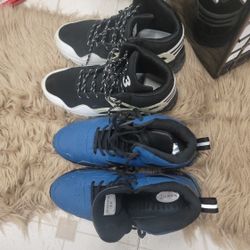 Mid Top Tennis Shoes, Like New Size 9