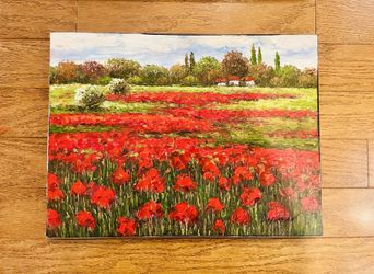 Italian Landscape, Signed Oil Painting