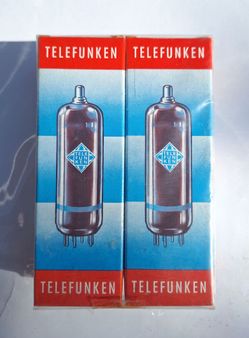 MATCHED PAIR Telefunken EL34 - Vintage Tubes 1970s OEM RFT Germany - NOS MINT in Box