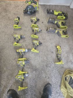 300 for all obo Used roybi tools all are working open to any offers trying to get dewalt multi tool and sawzall