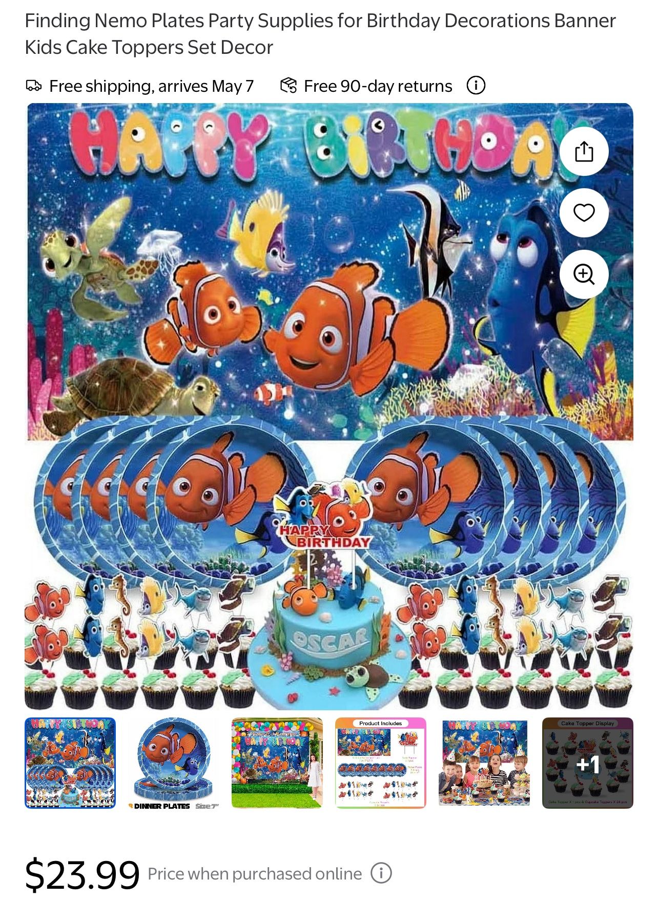 Banner And Cupcake Toppers
