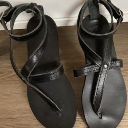 Black Sandals- Italian Hand Made