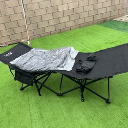 Camping Cot With Fluffy Mattress New $$50