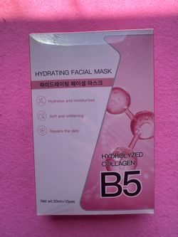 Hydrating Facial Mask B5 Hydrolyzed Collagen 10-Pack