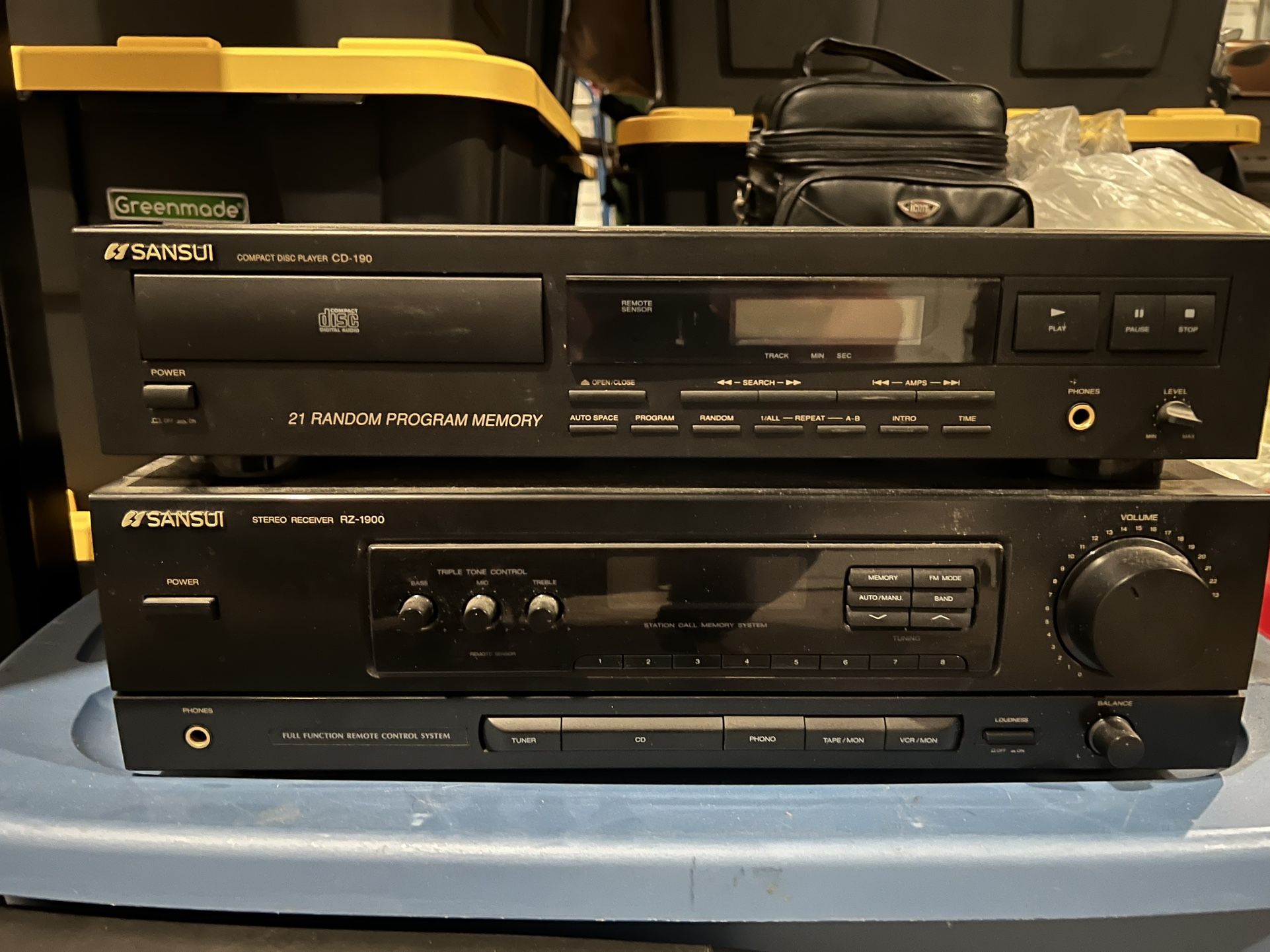 Sansui Cd-190 And Sansui Rz-1900 Receiver