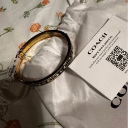 Black Brand New Coach Bangle 