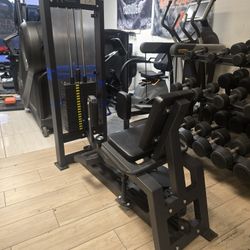 Dual adductor / abductor gym equipment exercise fitness workout weight machine
