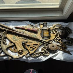 Large Soroco Style Mcm Nautical Wall Art 