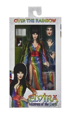 NECA Elvira - 8" Clothed Figure - Somewhere Over the Rainbow Elvira (Pride)