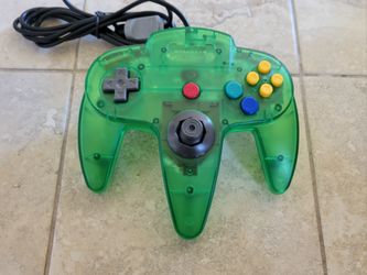 N64 Controller - Transparent Green - Nintendo 64 Joystick