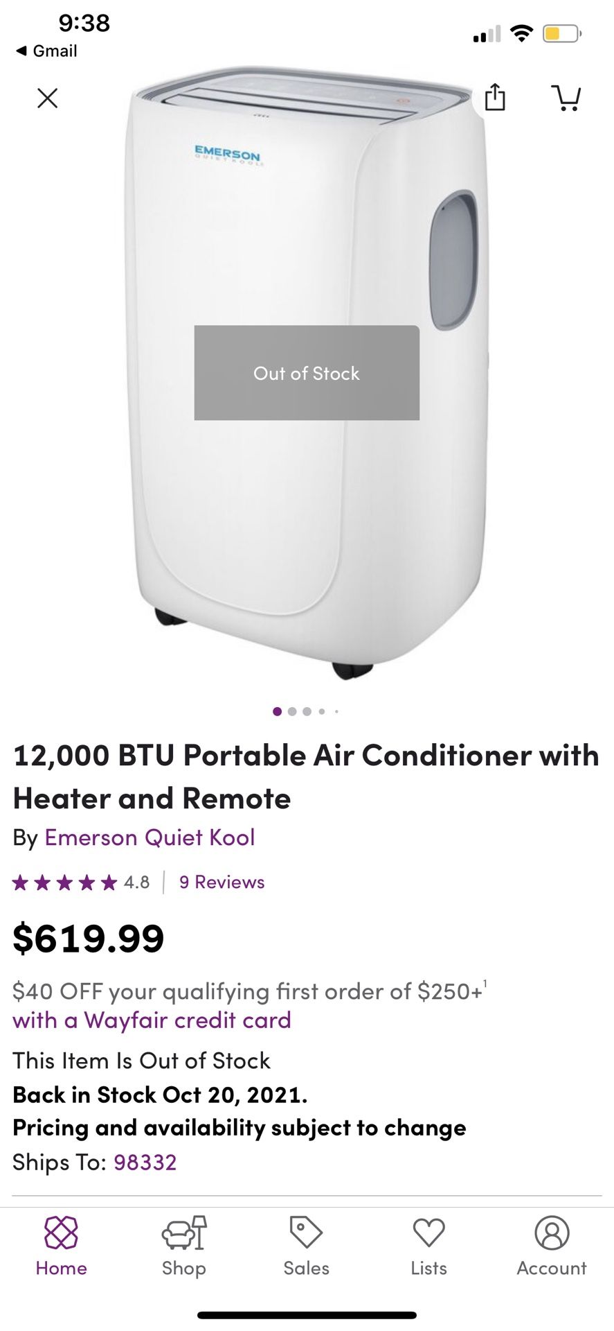 Emerson Quiet Kool Portable AC & HEAT