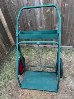 Radnor 2 Cylinder Cart w/Semi-Pneumatic Wheels & Continuous Handle