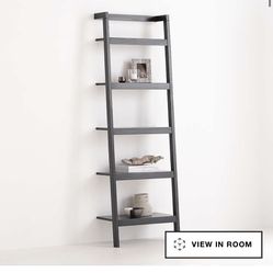 Crate And Barrel Leaning Bookcase