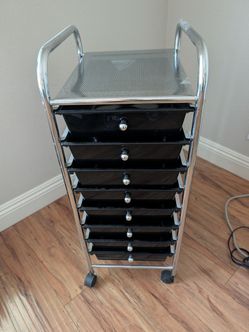 Moving sale - 8 shelf rolling drawers