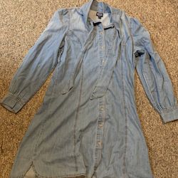 NWT Tie Neck Shirt Dress