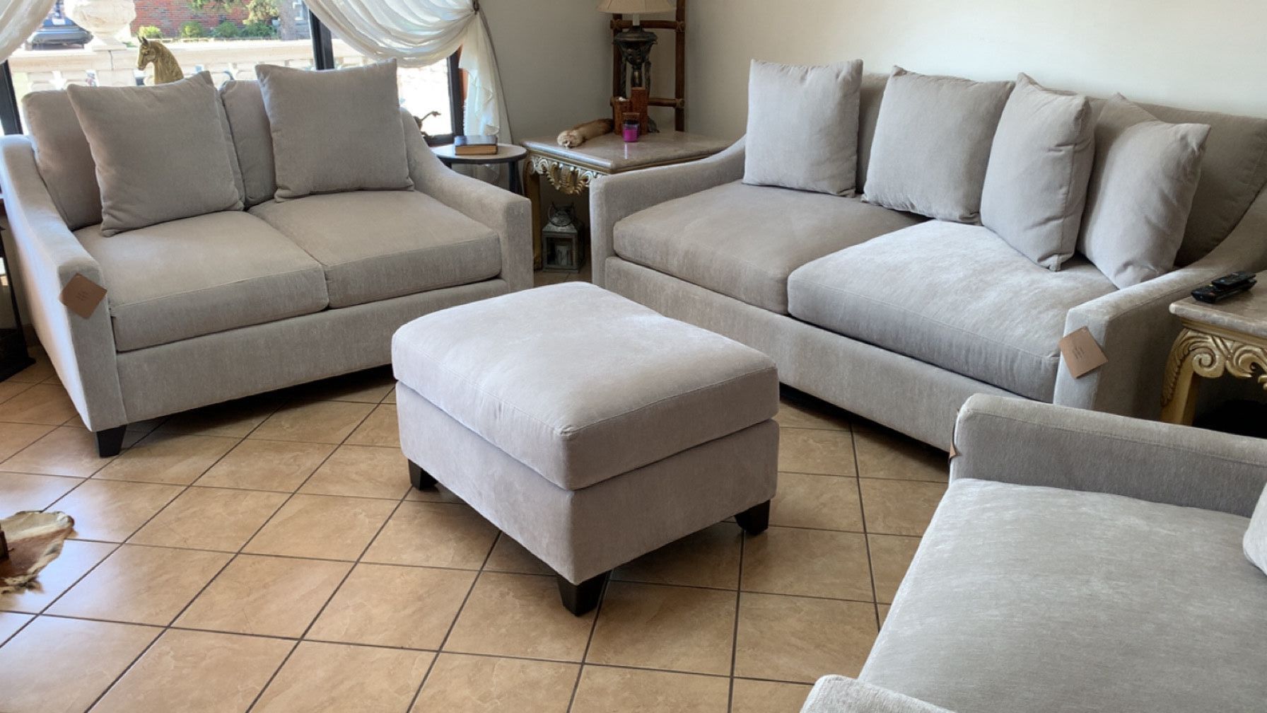 3 Piece Couch Set With Ottoman 