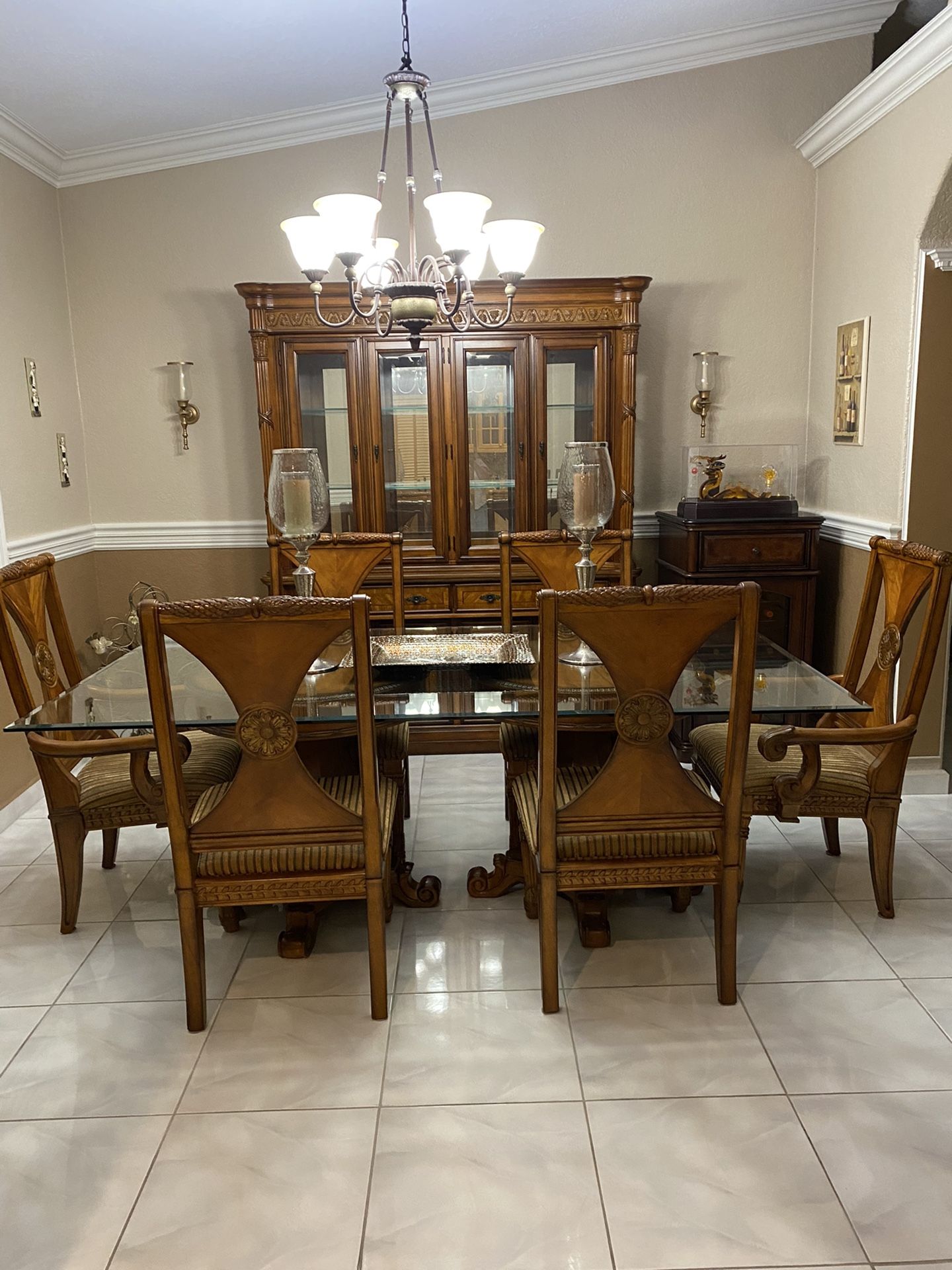 Solid Wood Dining Room Set