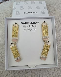 
BaubleBar Pencil Rhinestone Post Earrings 