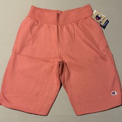 Champion Reverse Weave Cut Off Sweat Fleece Shorts Siesta Pink Brand New DS