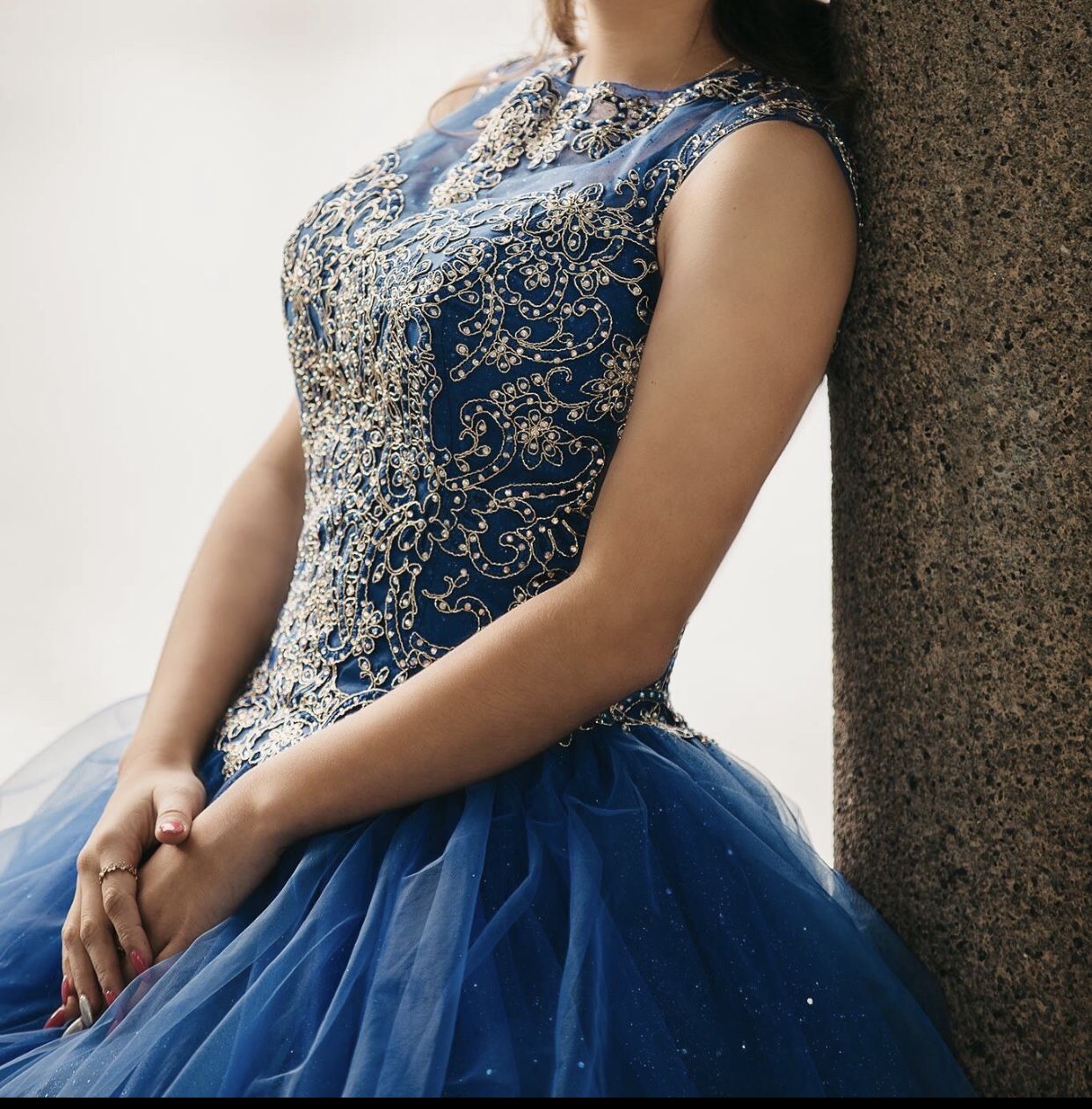 Dress for 15 or 16 years, color Royal Blue, size 0