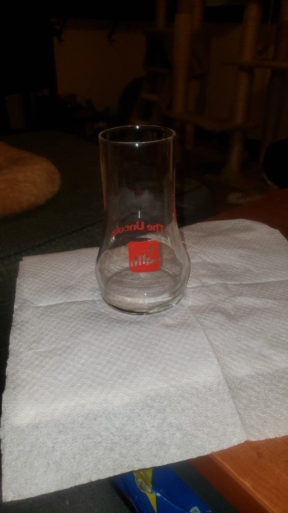 Vintage 7UP Glass The Uncola Upside Down Drinking Glass.