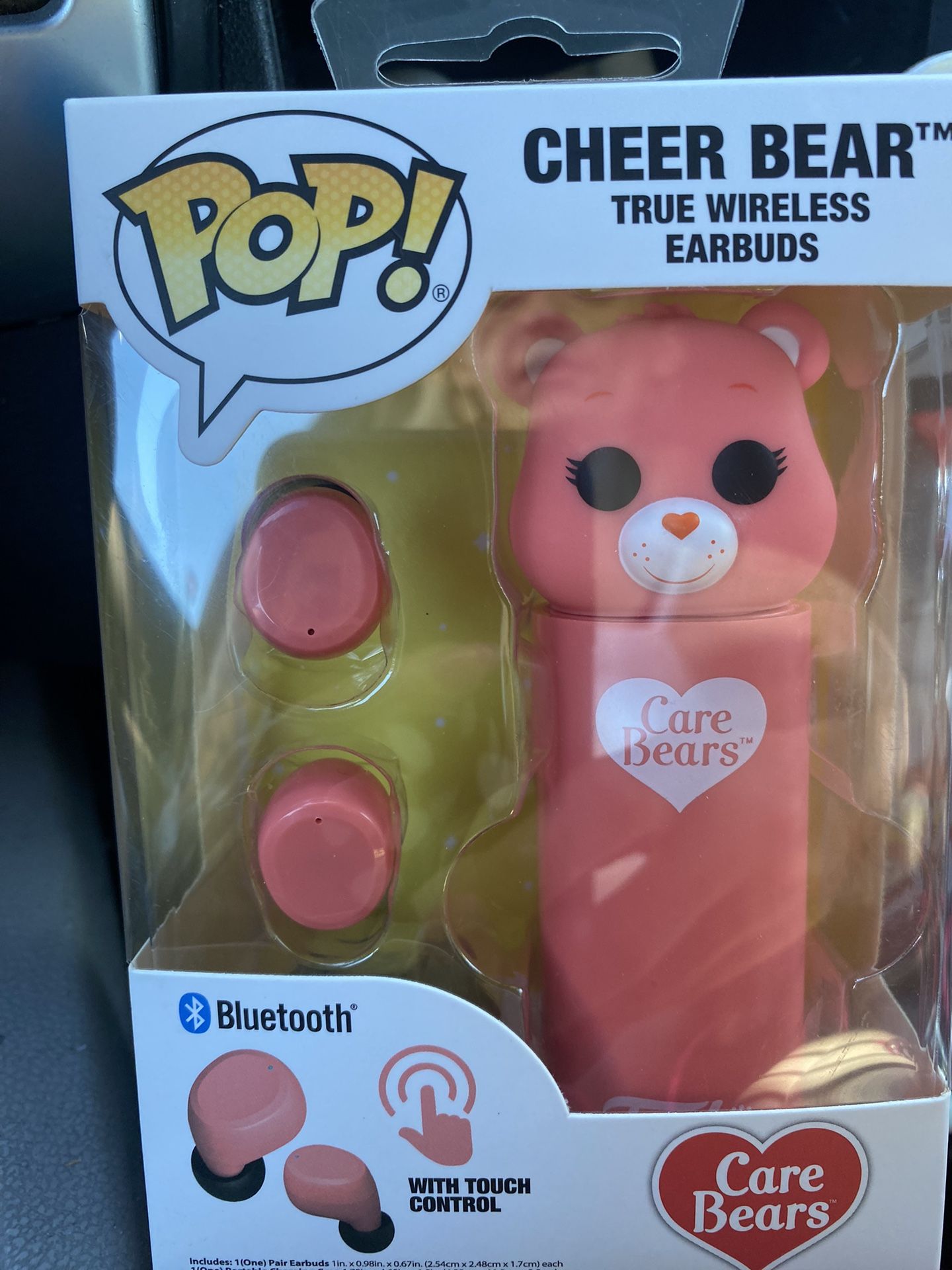 Funko Pop! Care Bears-Pink Cheer Bear Wireless Earbuds w/Charging Case
