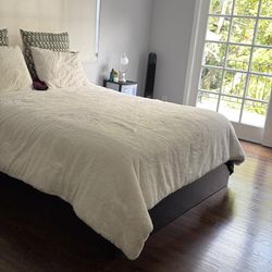 Queen Bed Frame with Headboard – $150