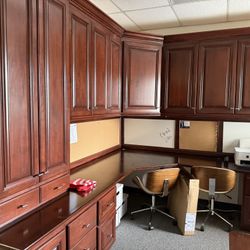 Free Wood Office Cabinets - You Remove