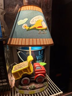 Kids Dump Truck Novelty Table Lamp
