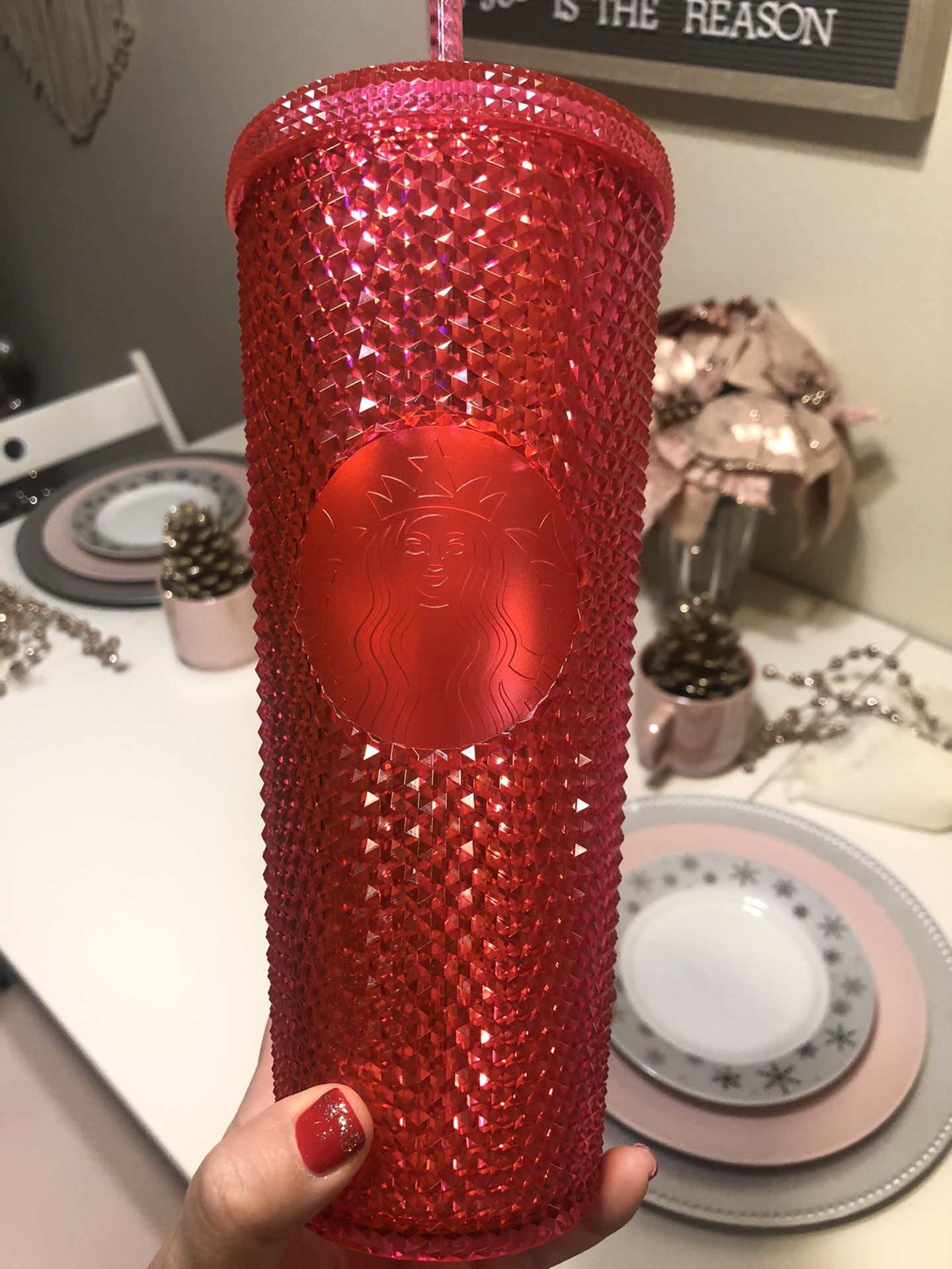 Starbucks holiday 2019 pink tumbler -SOLD OUT