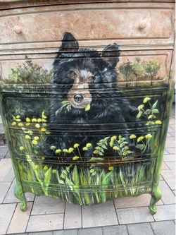 Beautiful One Of A Kind Bear Dresser