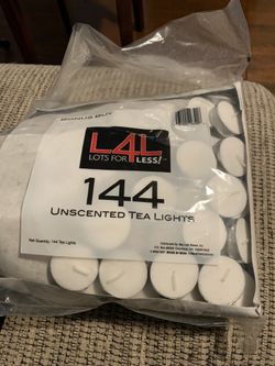 100+ Unscented Tea Light Candles