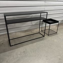 Black Modern Entry Tables